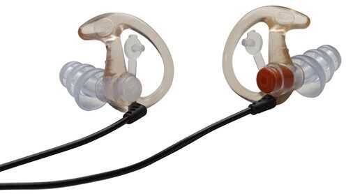 Earpro By Surefire Sonic Defender Plus Ear Plug Large Clear Removable Cord Ep4-lpr