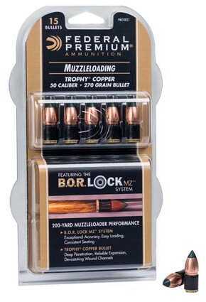 Federal 50 Caliber 270 Grains Trophy Copper MZ BOR Lock SYSTE