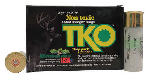 Brenneke TKO Non Toxic Tin Slugs 12 ga. 2 3/4 in 2/3 oz. 5 rd. Model: SL-122TKO