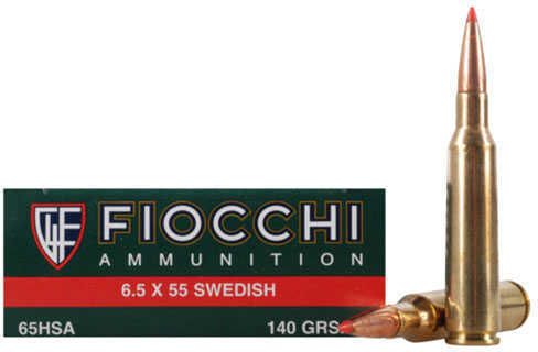 6.5X55mm 140 Grain Ballistic Tip 20 Rounds Fiocchi Ammunition