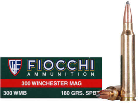 300 Win Mag 180 Grain Soft Point 20 Rounds Fiocchi Ammunition 300 Winchester Magnum