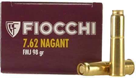 7.62 Nagant 97 Grain Full Metal Jacket 50 Rounds Fiocchi Ammunition