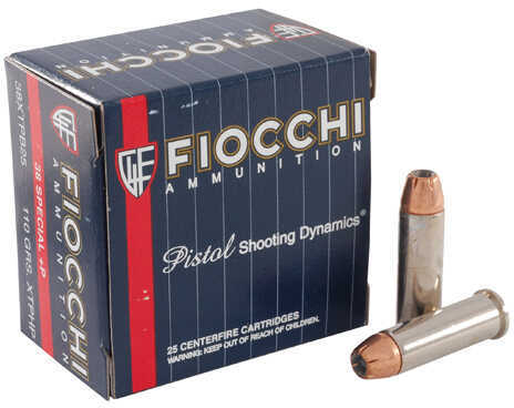 38 Special 110 Grain Hollow Point 25 Rounds Fiocchi Ammunition