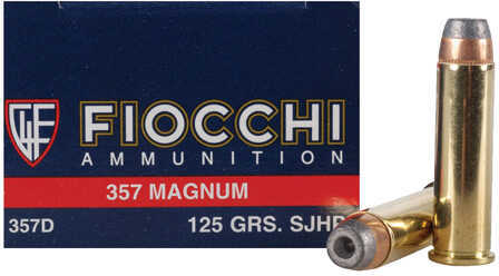 357 Mag 125 Grain Jacketed Hollow Point 50 Rounds Fiocchi Ammunition 357 Magnum