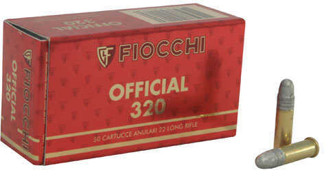 22 Long Rifle 40 Grain Lead 50 Rounds Fiocchi Ammunition