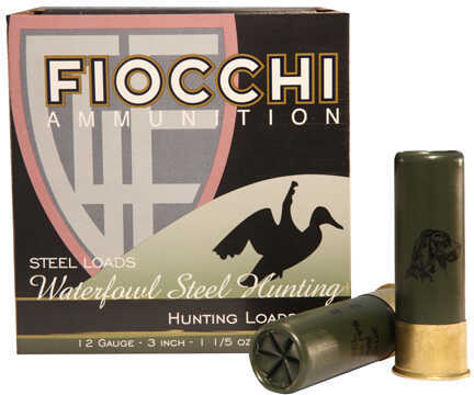 12 Gauge 3" Steel #2  1-1/5 oz 25 Rounds Fiocchi Shotgun Ammunition