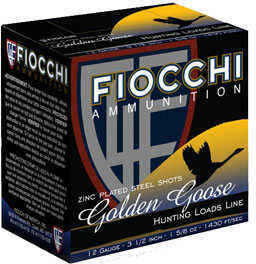 12 Gauge 3-1/2" Steel T  1-5/8 oz 25 Rounds Fiocchi Shotgun Ammunition