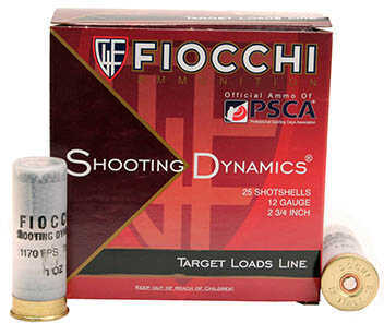 12 Gauge 2-3/4" Lead 7-1/2  1 oz 25 Rounds Fiocchi Shotgun Ammunition