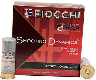 12 Gauge 2-3/4" Lead #8  1 oz 25 Rounds Fiocchi Shotgun Ammunition