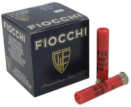 410 Gauge 2-1/2" Lead #8  1/2 oz 25 Rounds Fiocchi Shotgun Ammunition