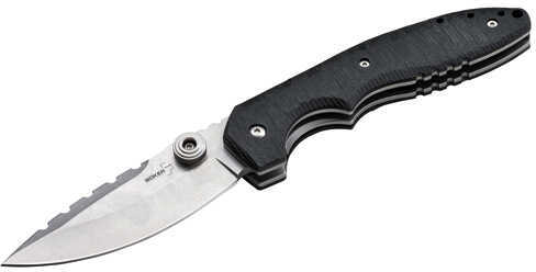 Boker Plus Folder Knife 3.75" 440C Stainless Drop Point G10 Black 01Bo019