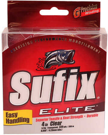 Sufix Elite Monofilament 330 Yard Clear 4 Lb # 661-104