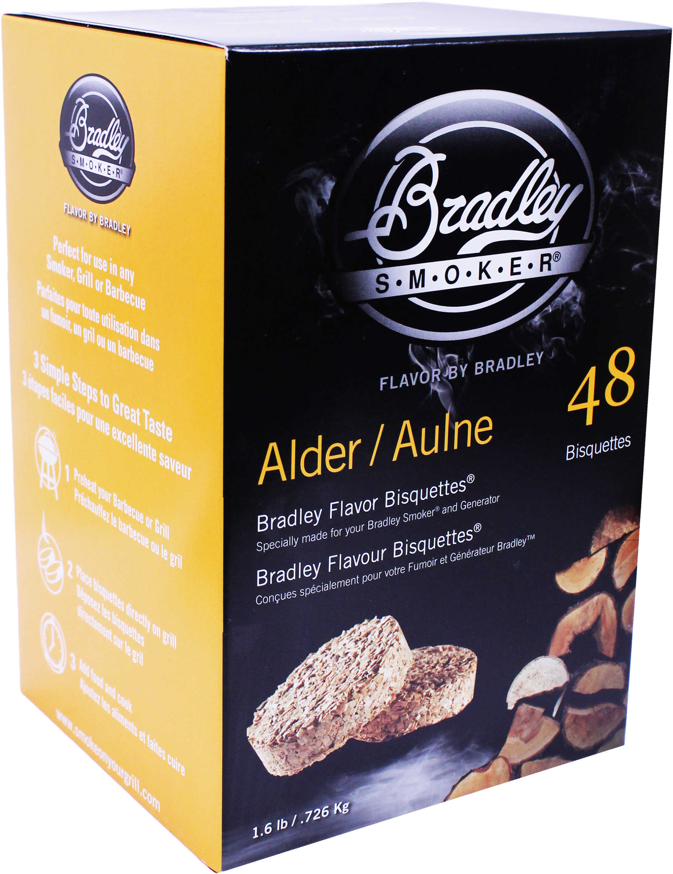 Bradley Alder Bisquettes 48 Pack