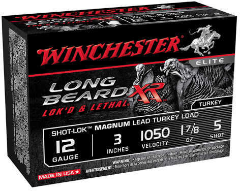 12 Gauge 3" Lead #5  -7/8 oz 10 Rounds Winchester Shotgun Ammunition