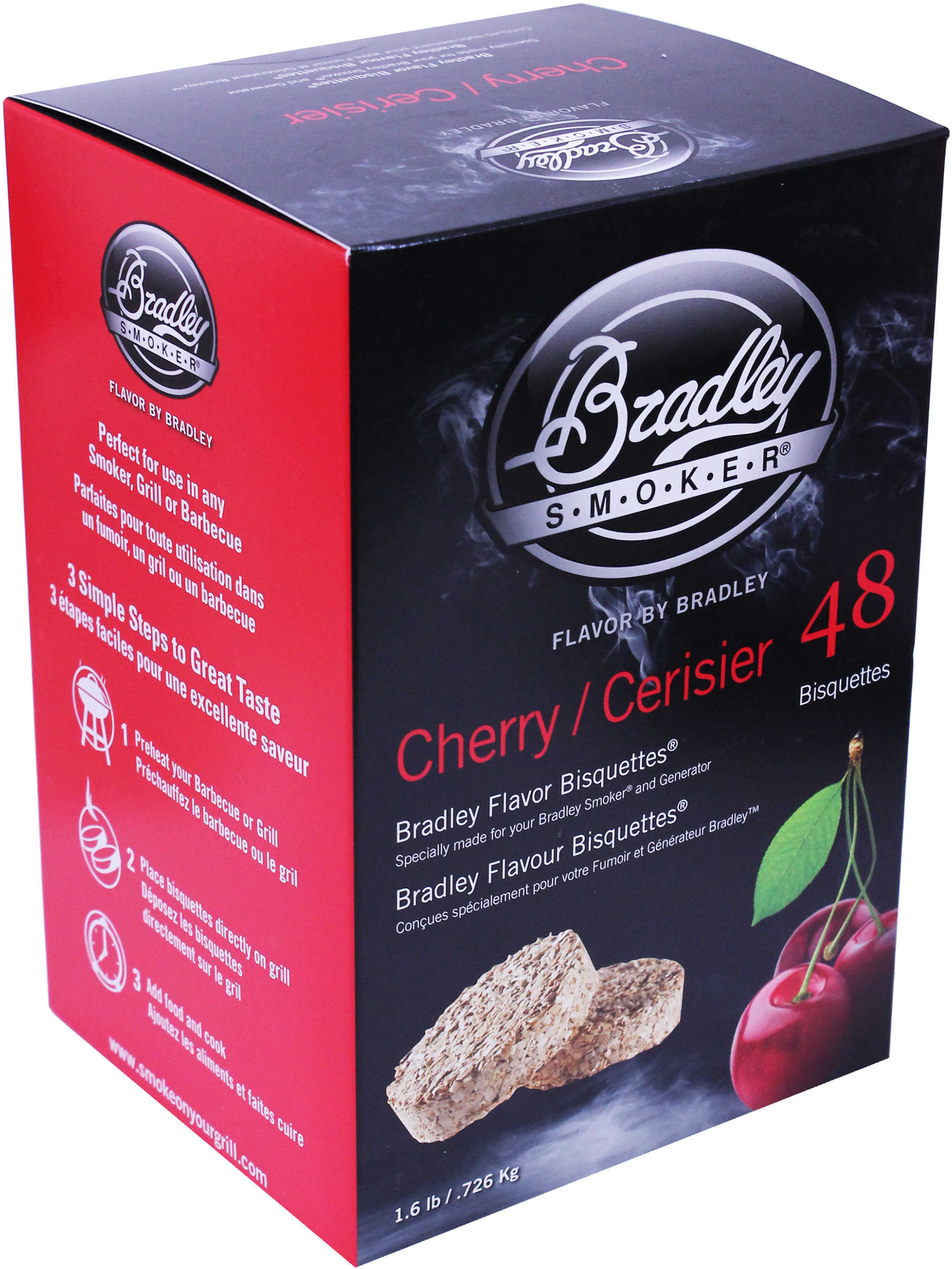Bradley Cherry Bisquettes 48 Pack