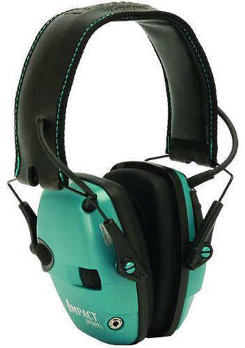 Howard Leight Impact Sport Earmuff Teal Electronic Folding R-02521