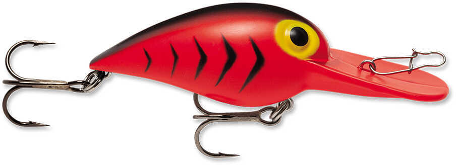 Storm Original Wiggle Wart 2 Inch 3/8 Oz Florescent Red / Black Md: V90