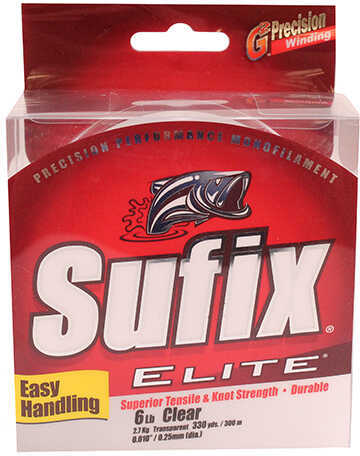 Sufix Elite Mono 330 Yard Clear 6 Lb