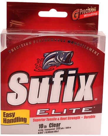 Sufix Elite Mono 330 Yard Clear 10 Lb