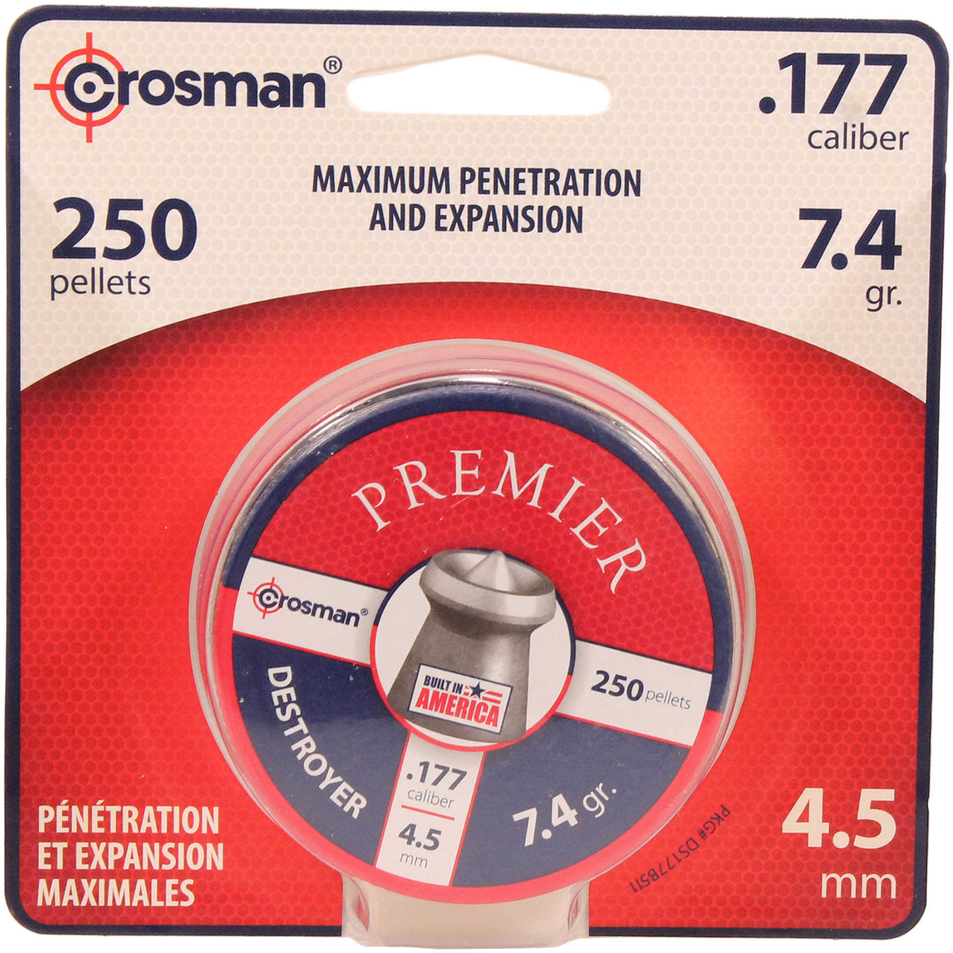 Crosman Destroyer Hunting Pellets .177 Cal