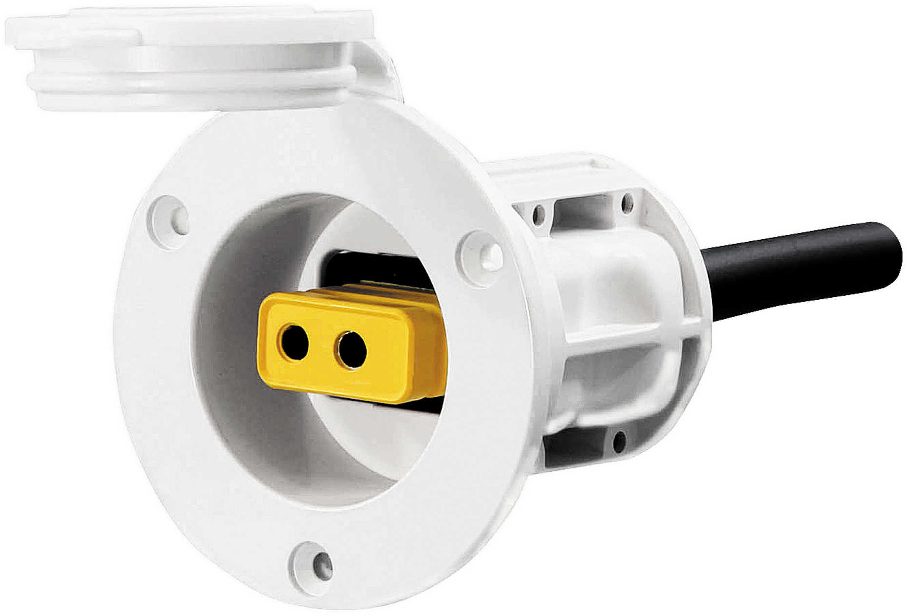 Cannon Flush Mount Power Port White Mn# 1903013