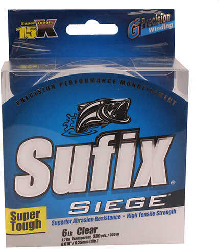 Sufix Siege Mono 330 Yard Clear 6 Lb