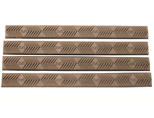 Ergo Grip M-LOK WedgeLok Rail Covers 6 1/4"X5/8" Slot Dark Earth Finish 4332-4PK-DE