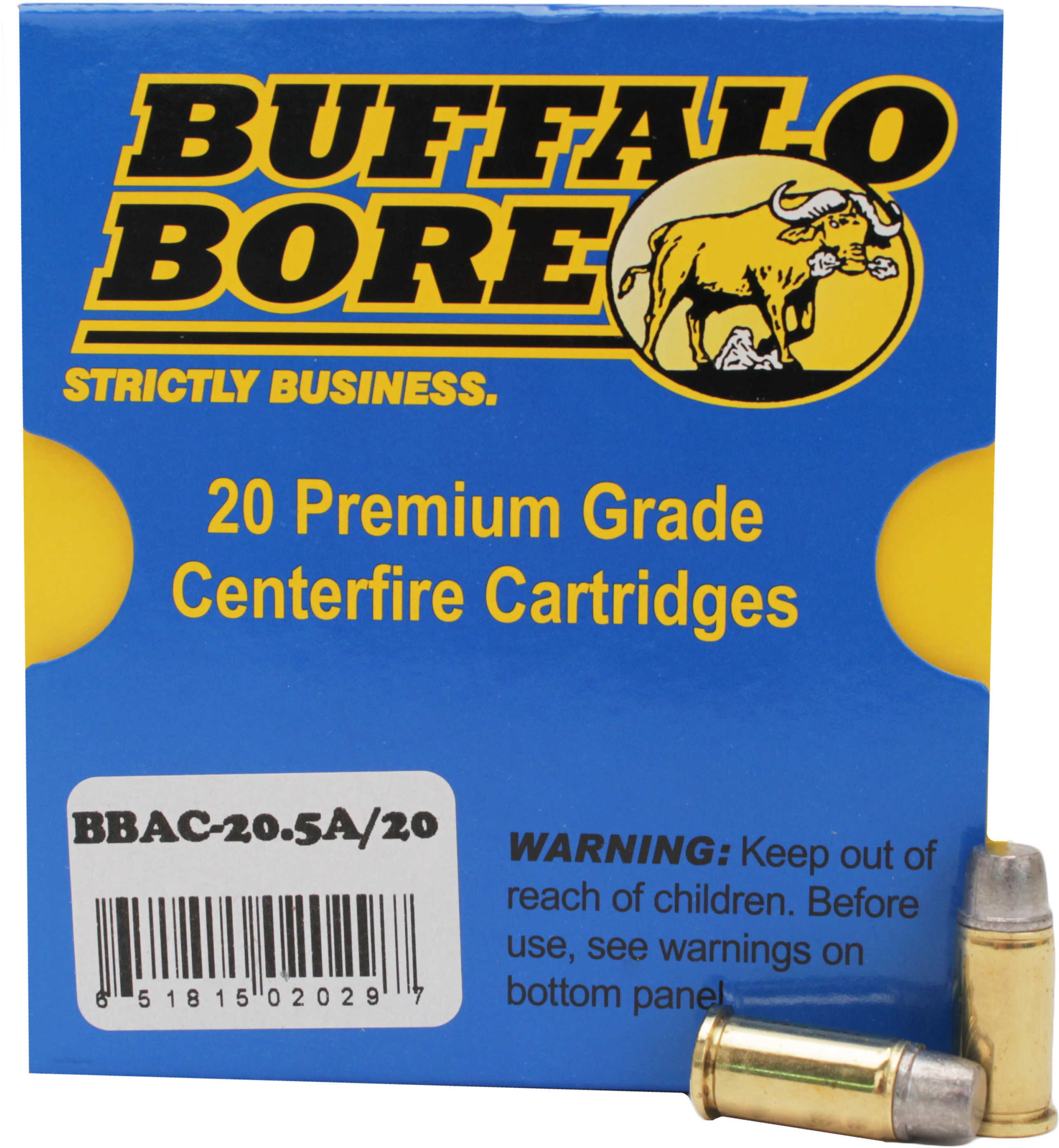 38 S&W 125 Grain Lead 20 Rounds Buffalo Bore Ammunition