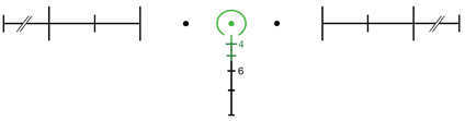 Trijicon 100224 ACOG 4x 32mm Obj 36.8 ft @ yds FOV Green Finish Dual Illuminated Horseshoe 223 Ballistic