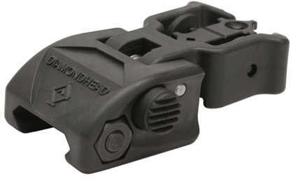 Dh Diamond Flip Up Rear Poly Sight W/ NITEBRITE