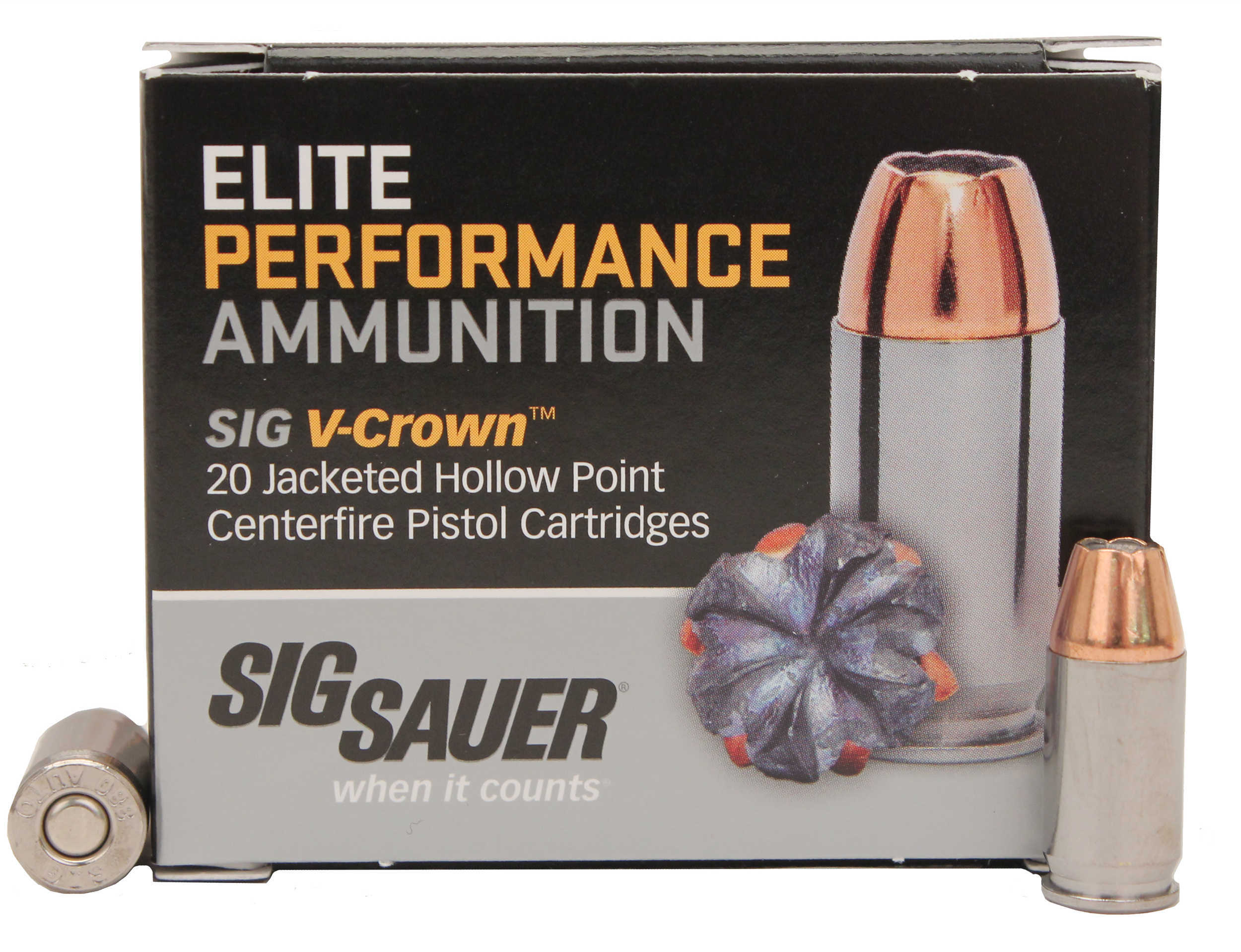 380 ACP 90 Grain Hollow Point 20 Rounds Sig Sauer Ammunition