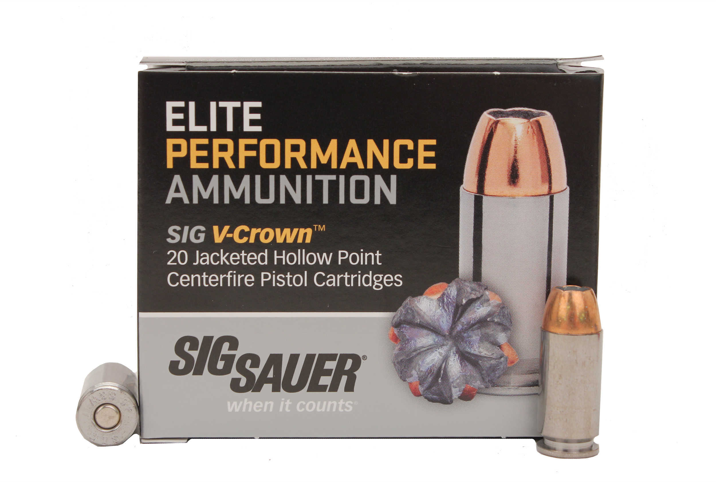 40 S&W 165 Grain Hollow Point 20 Rounds Sig Sauer Ammunition