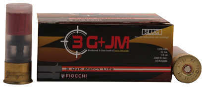 12 Gauge 2-3/4" Lead Slug  7/8 oz 10 Rounds Fiocchi Shotgun Ammunition