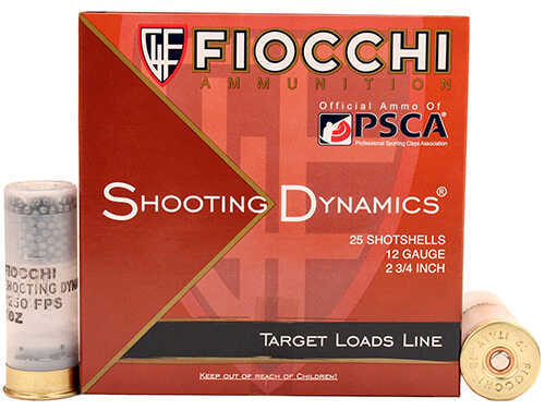 12 Gauge 2-3/4" Lead 7-1/2  1 oz 25 Rounds Fiocchi Shotgun Ammunition