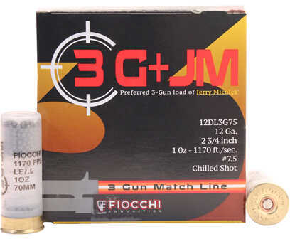 12 Gauge 2-3/4" Lead 7-1/2  1 oz 25 Rounds Fiocchi Shotgun Ammunition