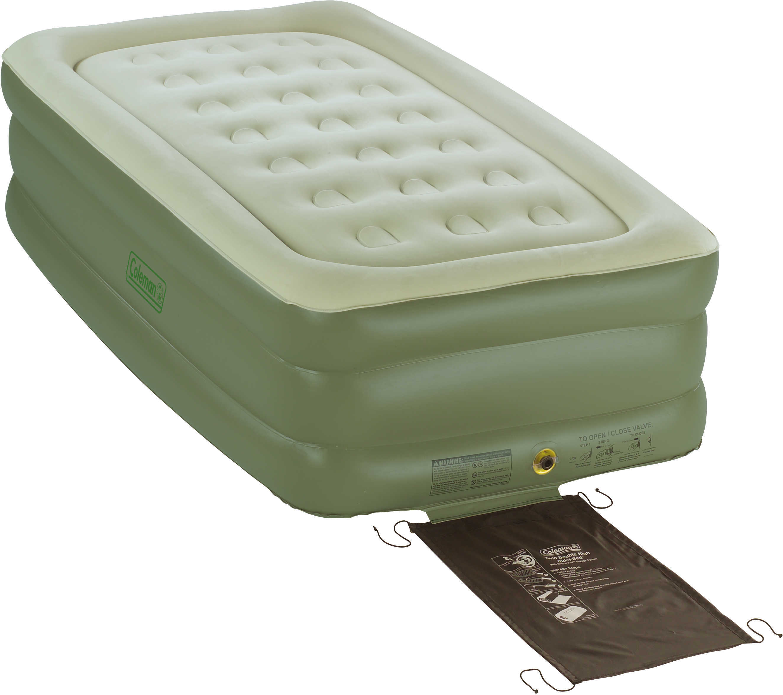 Coleman Twin Double High Quickbed Airbed Green 2000018351
