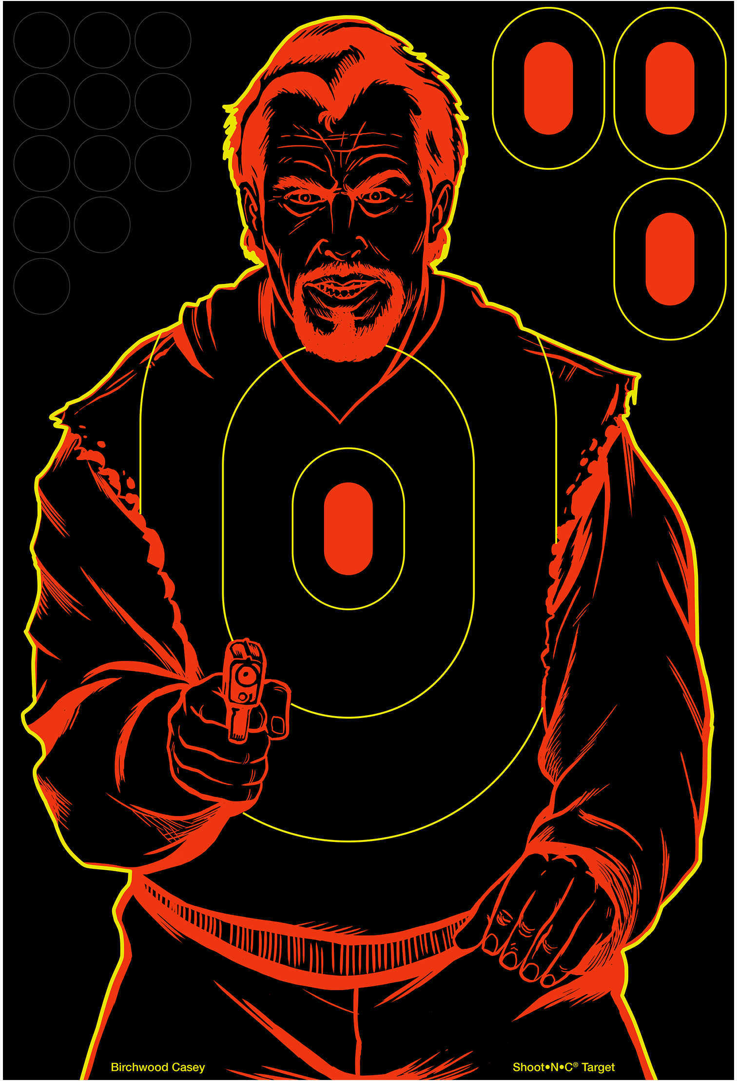 Birchwood Casey Shoot-N-C Bad Guy 12x18 Silhouette Tgt 12pk