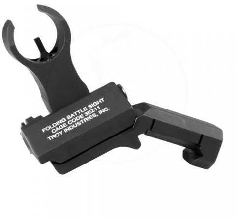 Troy Industries Offset Folding Sight Set AR-15 HK Front/Round Rear Aluminum Black