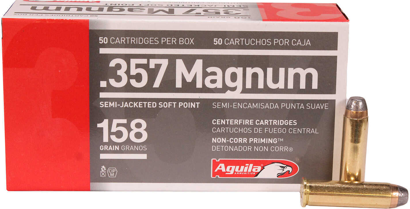 357 Mag 158 Grain Hollow Point 50 Rounds Aguila Ammunition 357 Magnum