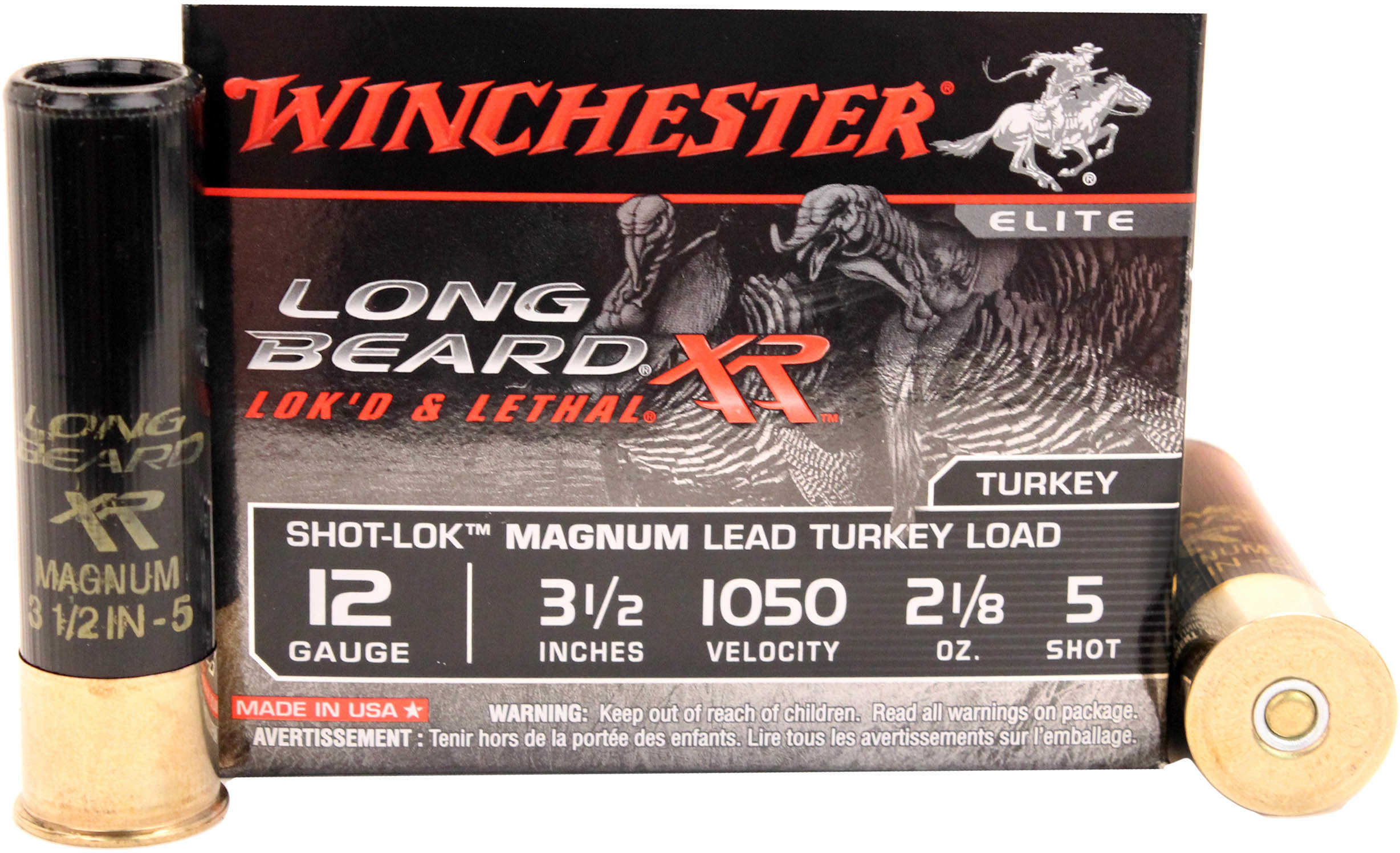 12 Gauge 3-1/2" Lead #5  2-1/8oz 10 Rounds Winchester Shotgun Ammunition