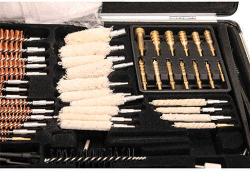 Gunmaster Univ Select 63 Pc Gun Cleaning Kit Wood Case