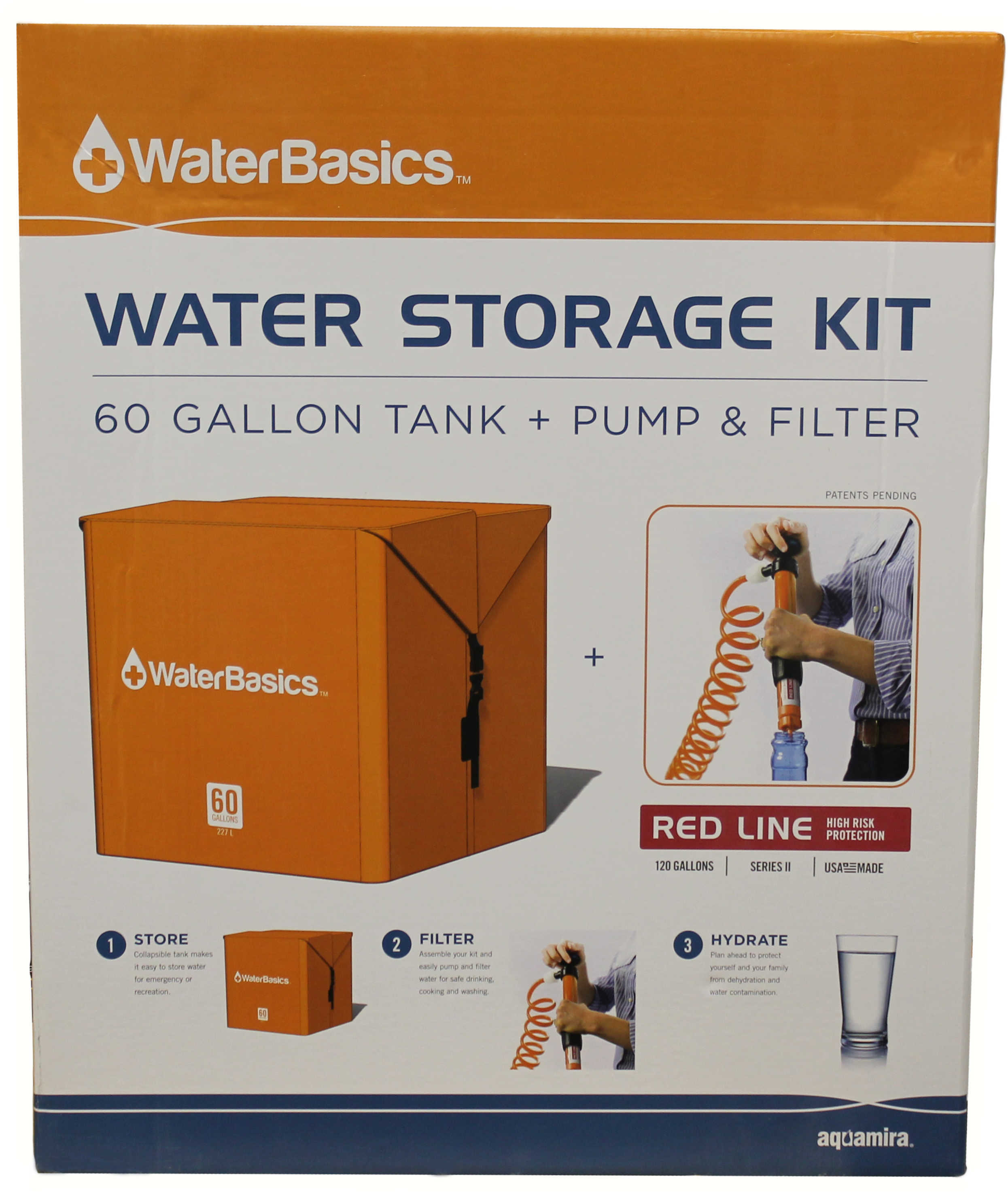 WaterBasics Emergency Storage Kit With Filter (60Gal)