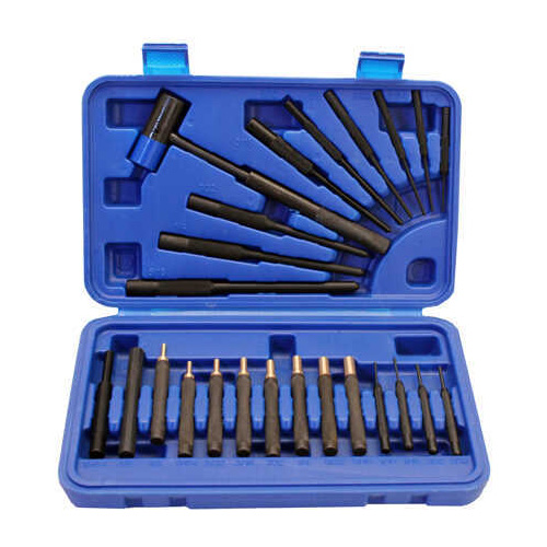GUNMASTER Punch/Hammer Set 24 Pc Brass & Steel Punch