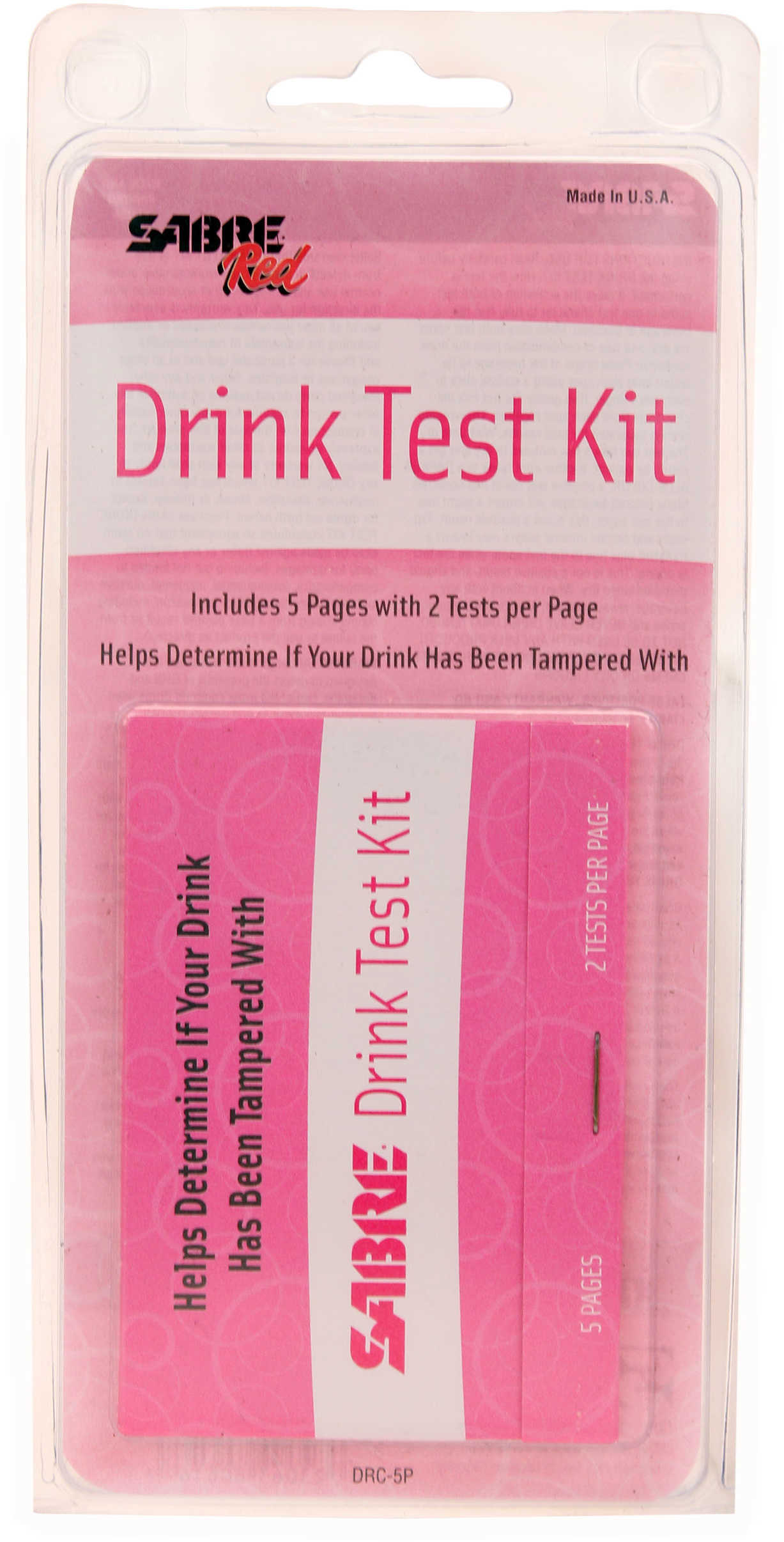 Sabre DRC5P Date Rape Drug Test Kit 10 Tests