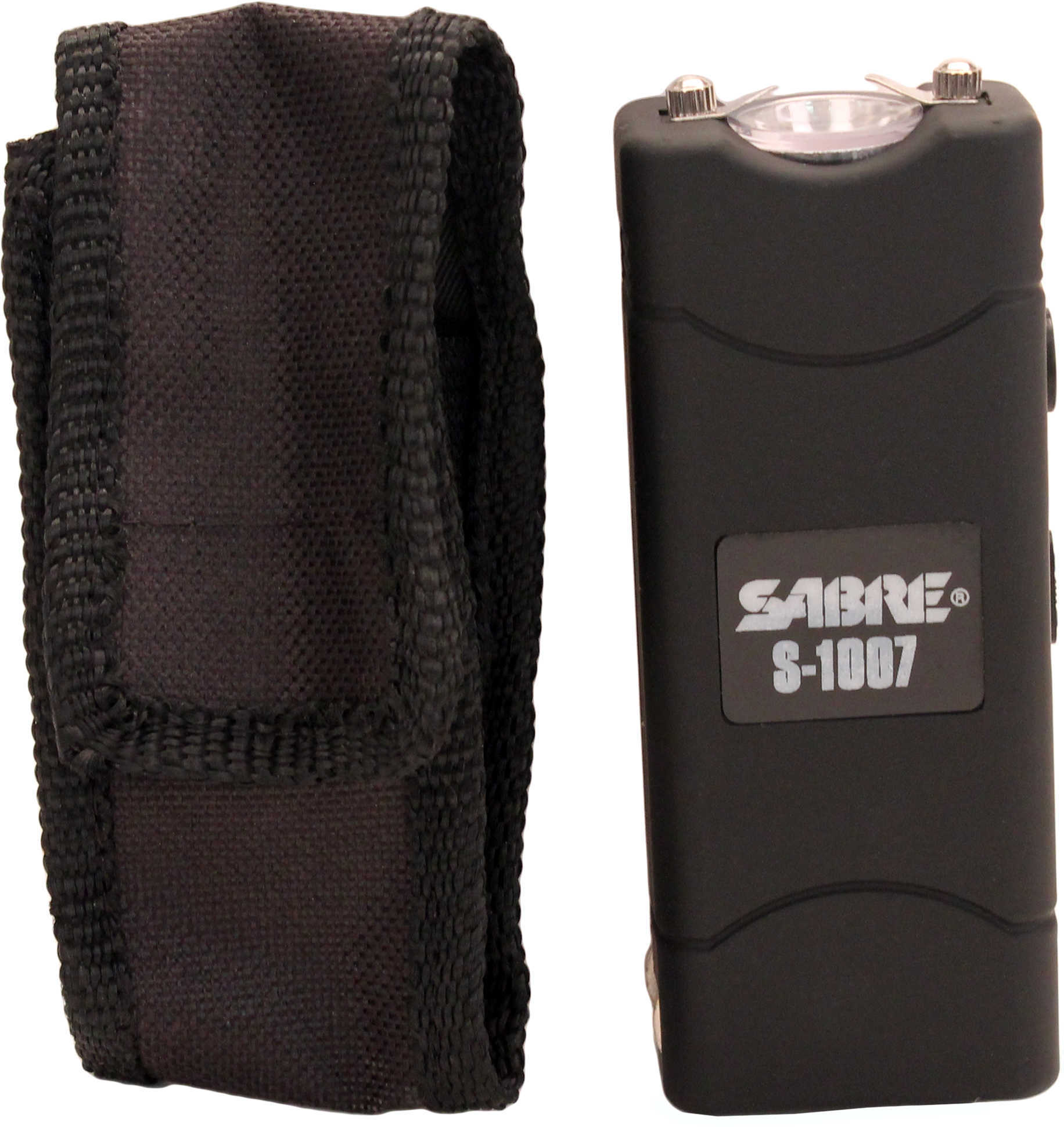 Sabre S1007Bk 3.8 Million Volt Stun Gun/Flashlight W/Holster Discharge Black