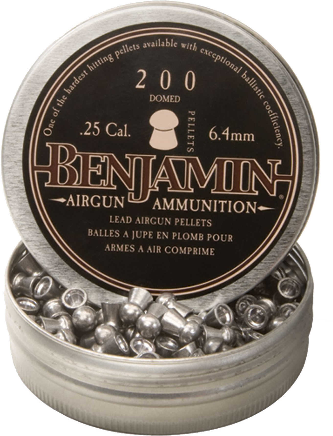 Benjamin BD225 Domed .25 Lead Pellet 200