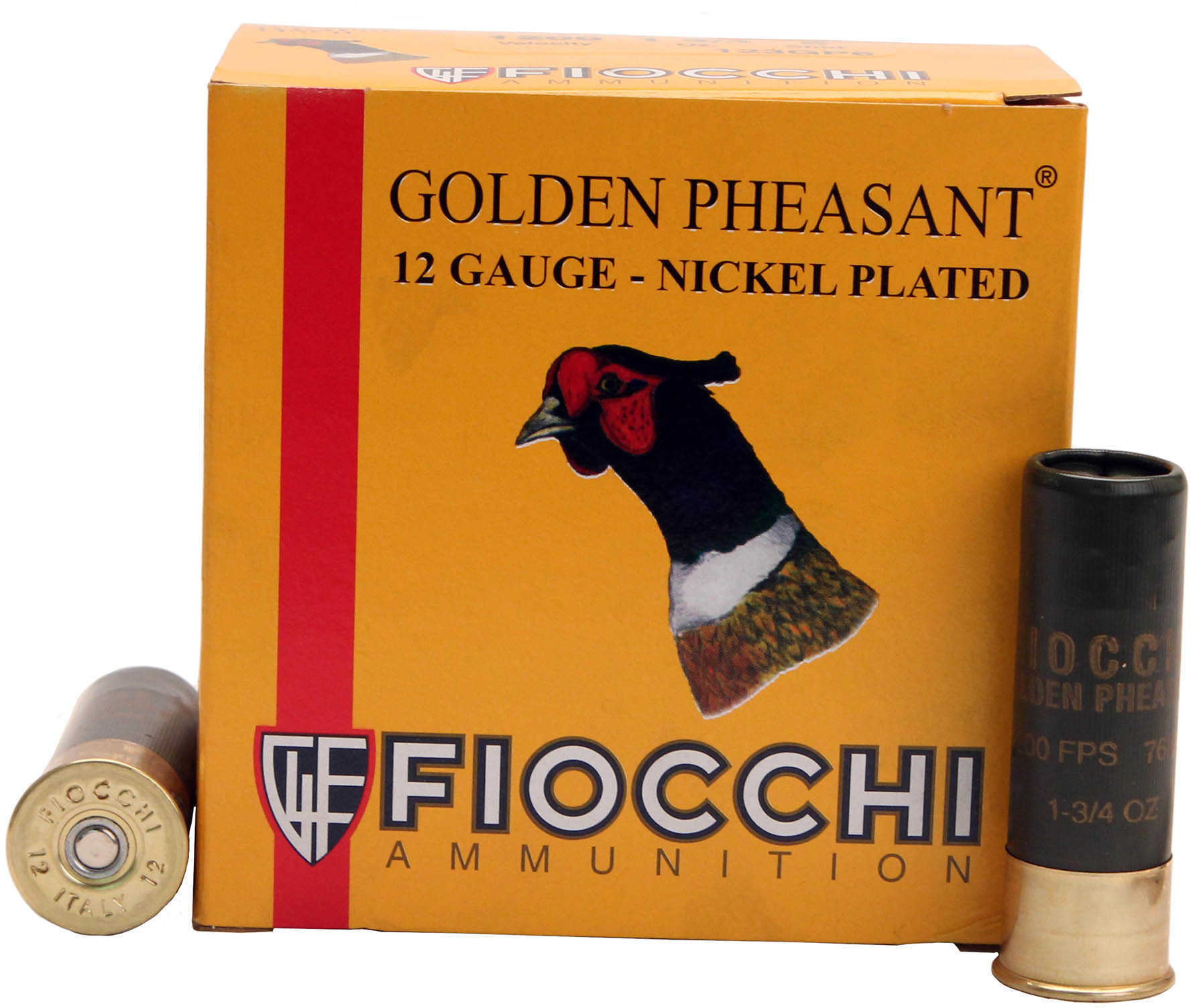 12 Gauge 3" Nickel-Plated Lead #6  1-3/4 oz 25 Rounds Fiocchi Shotgun Ammunition