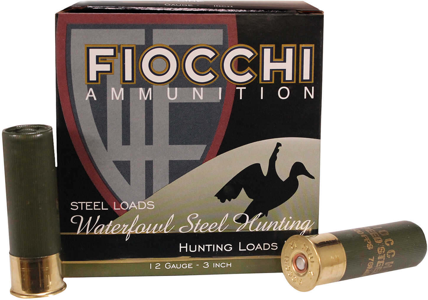 12 Gauge 3" Steel #3  1-1/4 oz 25 Rounds Fiocchi Shotgun Ammunition