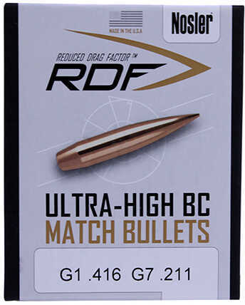 Nosler Bullets 22 Caliber .224 70 Grains RDF HPBT 100CT