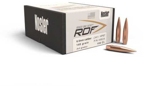 Nosler 49824 RDF 6.5mm .264 140 GR Hollow Point Boat Tail (HPBT) 100 Box
